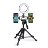Multifunctional lightweight portable desktop tripod for vlog;Dimming 6-inch Ring Lamp;The Live Broadcast Bracket of Smartphone