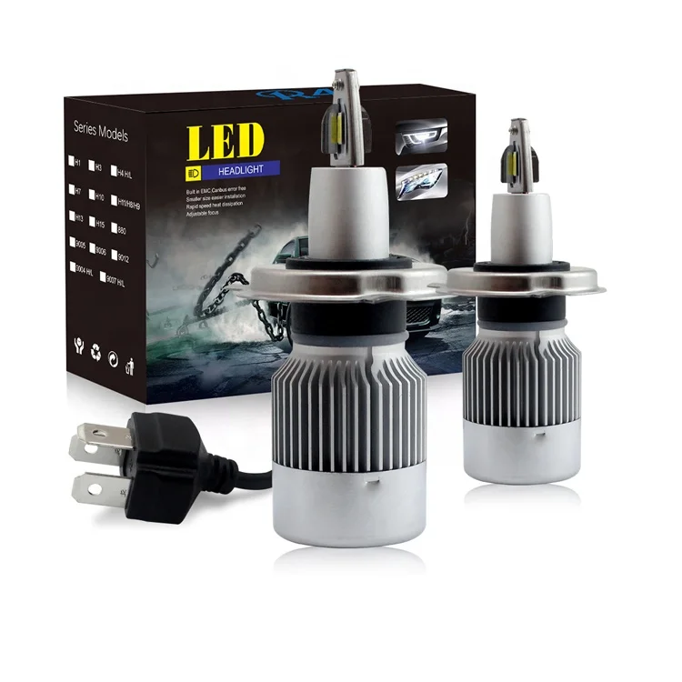Raych R4 led H11/H9/H8 LED Headlight Bulbs 80W 8000 Lumens LED Headlights Conversion Kit 6000K Cool White mini size design