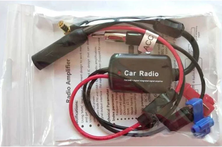 Car Am Fm Antenna Signal Amplifier Am Fm Adapter Dab Car Antenna Aerial ...