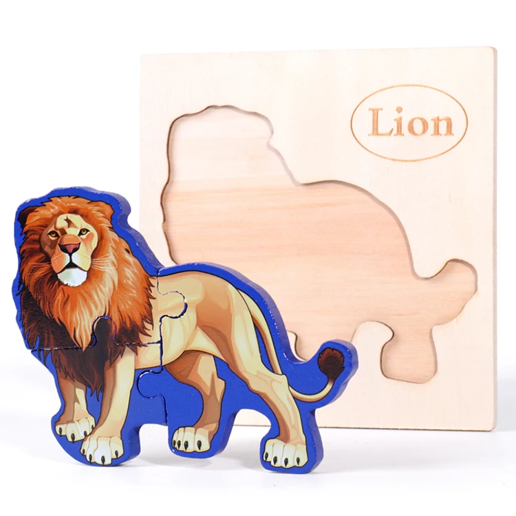 wooden jigsaw puzzles animal puzzles for toddlers kids with