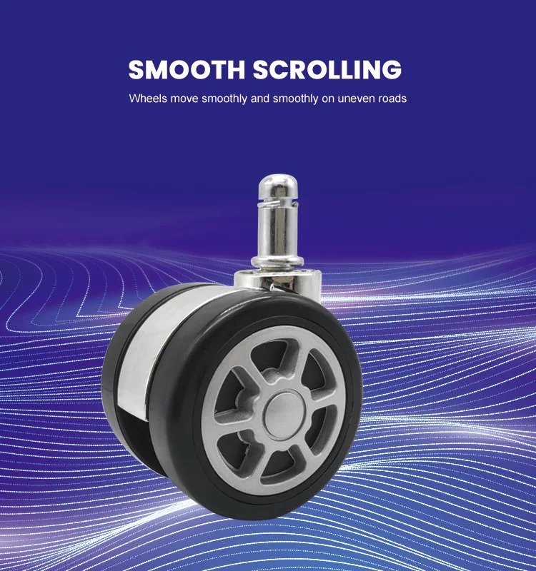 DLPO small Plastic/rubber baby walker caster wheel with grip ring stem