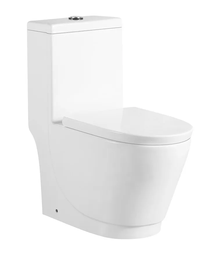 New design hospital school mall ceramic S-trap dual flush  one piece washdown toilet