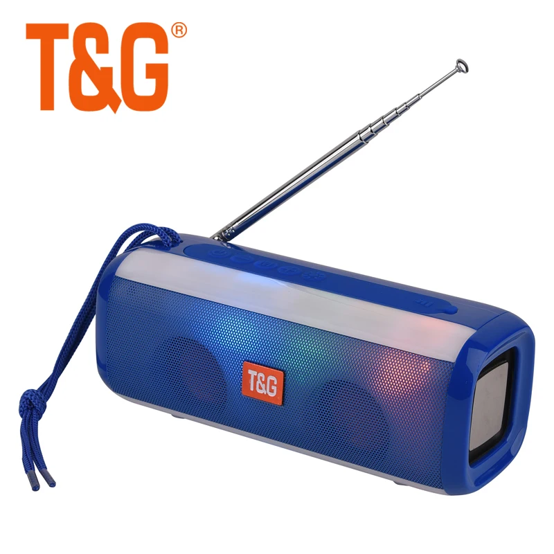Tg136 Speaker With Loud Stereo And Led Torchlight Portable Wireless