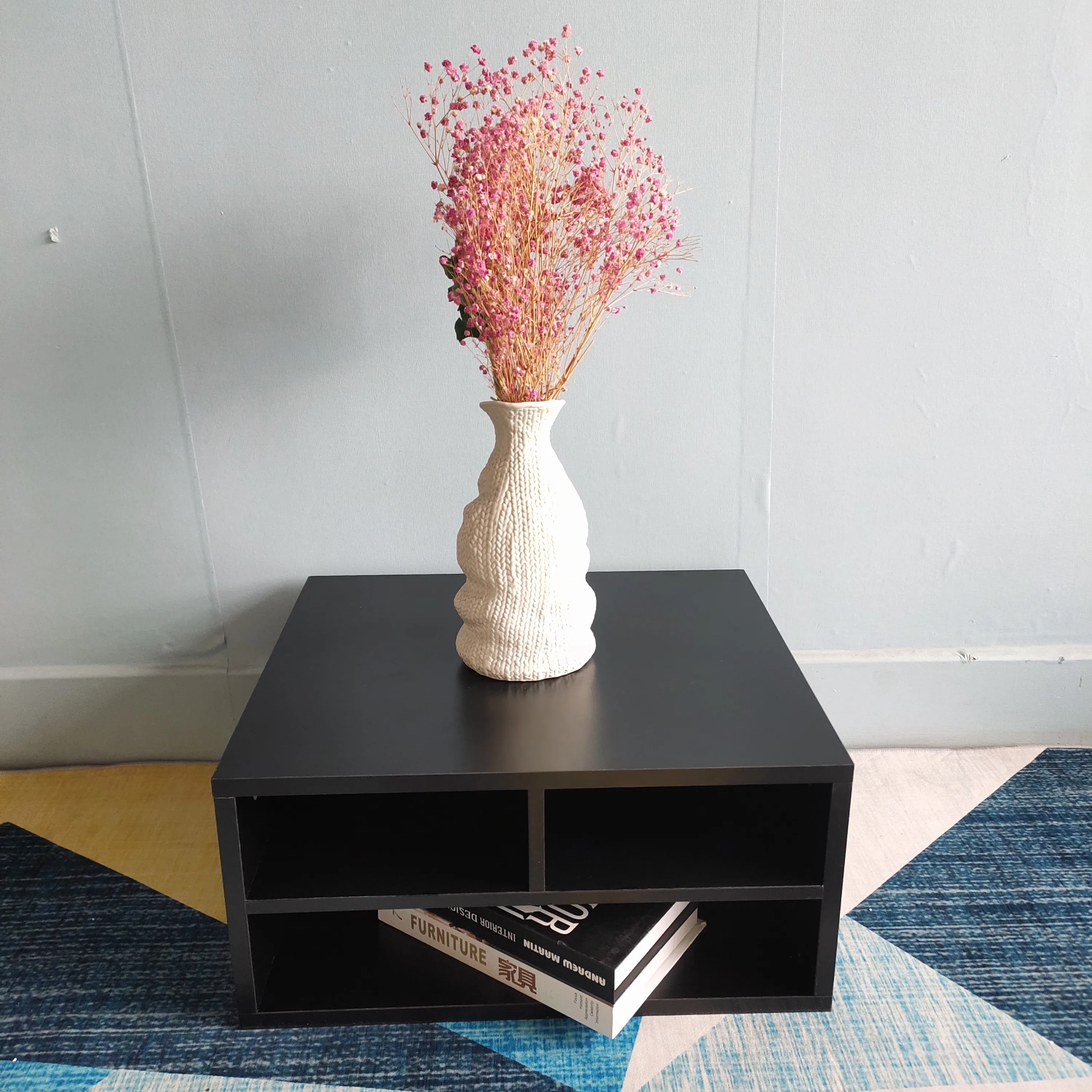 Printer Stand Shelf With Storage Wood Desk Paper Organizer For Home