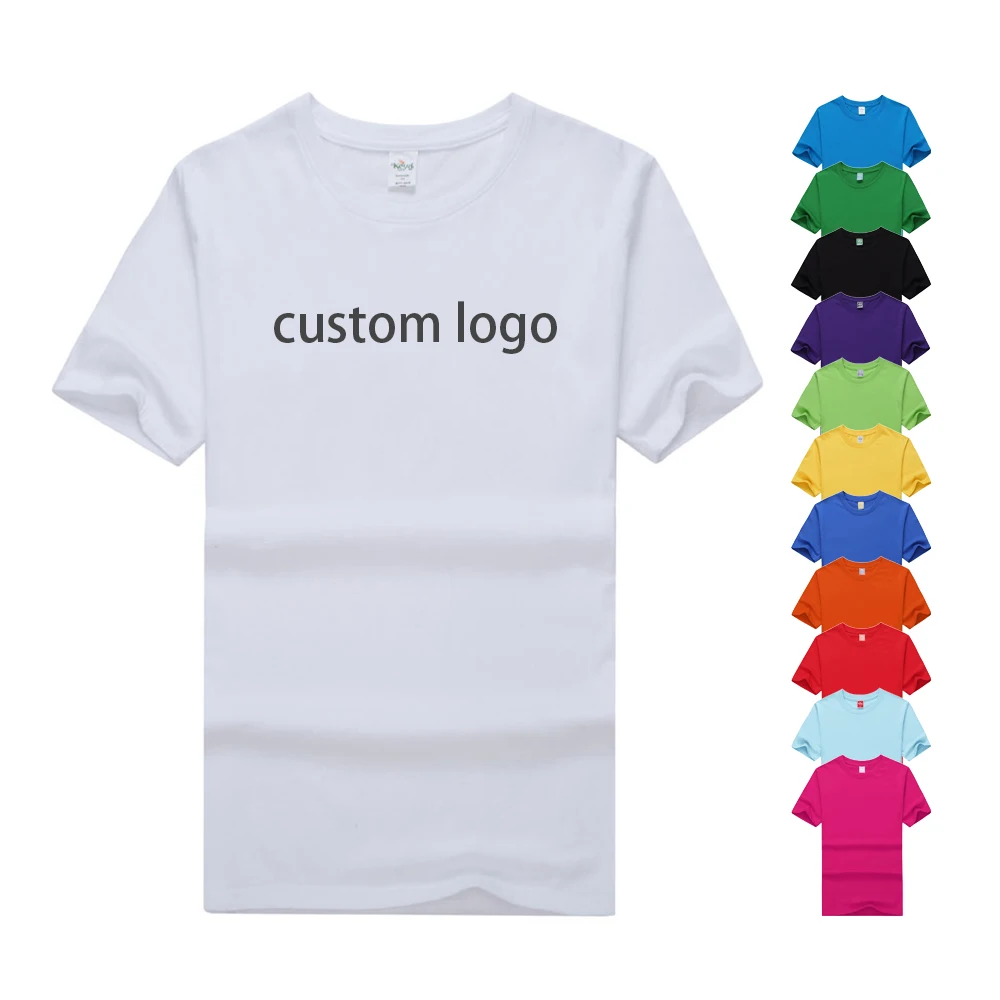 
Cheapest in bulk custom logo graphic dtg digital print on demand service 3d embroidery premium kids men women t shirt with label 