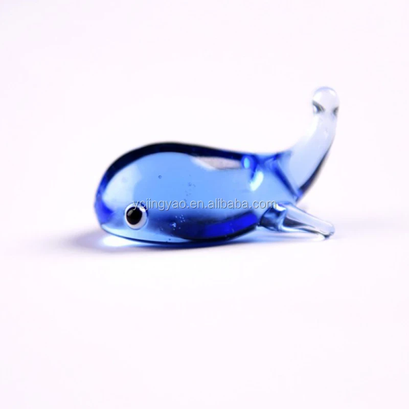 Handy Whale Shaped Crystal Glass Dip Pen Holder Sign Craft Collection Gift TS #Z 
