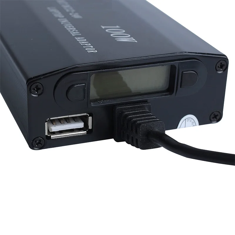 
Laptop adapter AC / DC Dual Input Adjustable Output Voltage AC Input DC Input Adapter USB LCD Display adapter 