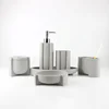Wholesale Natural Concrete Bathroom Set Hotel Cement Bath Accessories shower gel soap sets