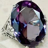 Luxury Temperament Engagement Rings For Women Retro Crystal Zircon Ring Creative Ladies Wedding Rings Romantic Valentine's Gif