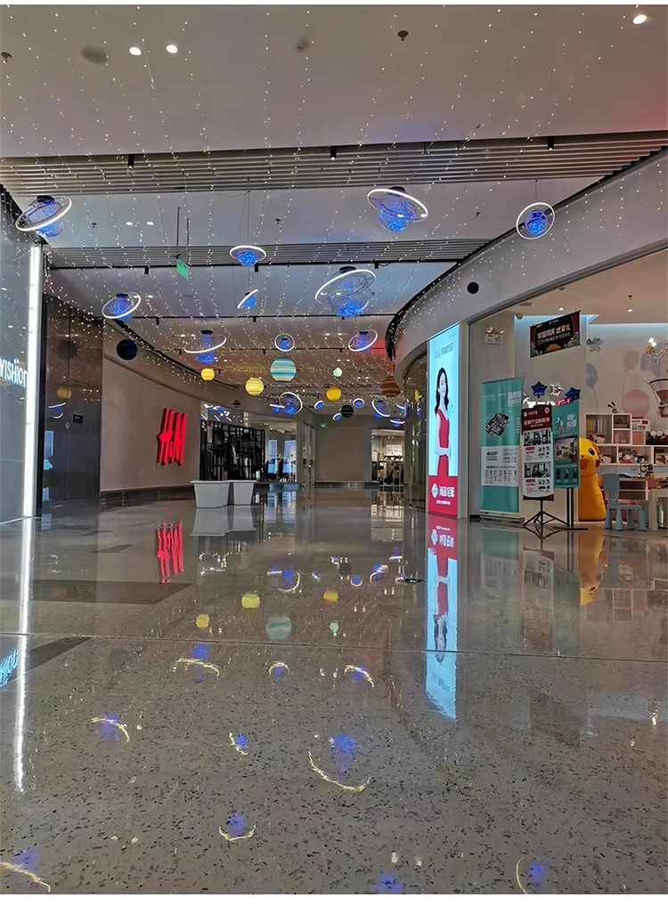product planet shaped wedding stage decorative lights restaurant chandelier photo area starry sky ball middle sized wedding props-10