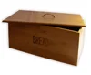 Popular design bamboo bread bin/wood bread box with lid