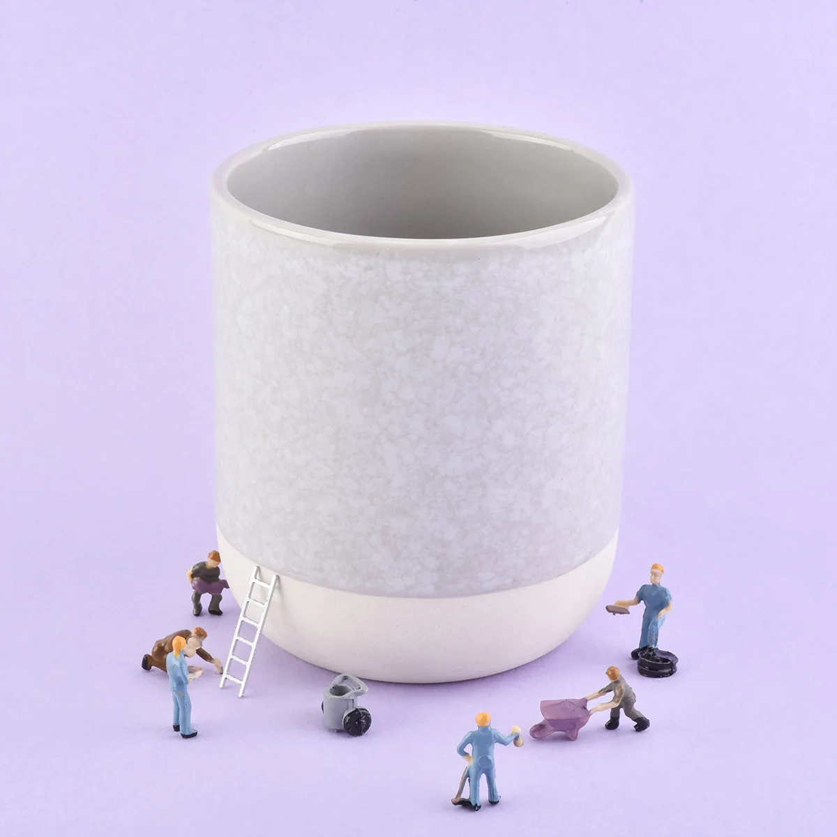 10oz ceramic candle jar