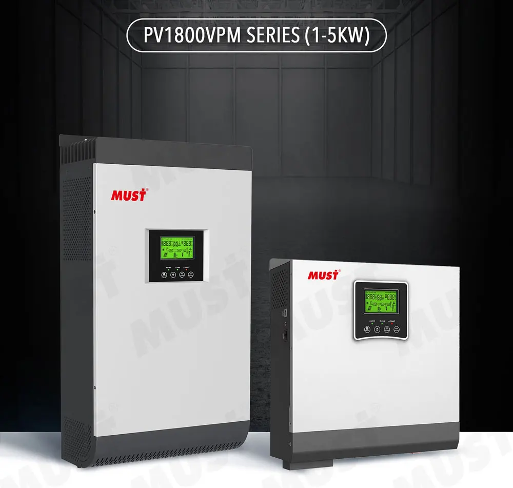 Must Pv1800 Vhm Series Solar Inverter 140a Mppt Solar Inverter 2kw 3kw 4kw 5kw 55kw Oemodm 6013