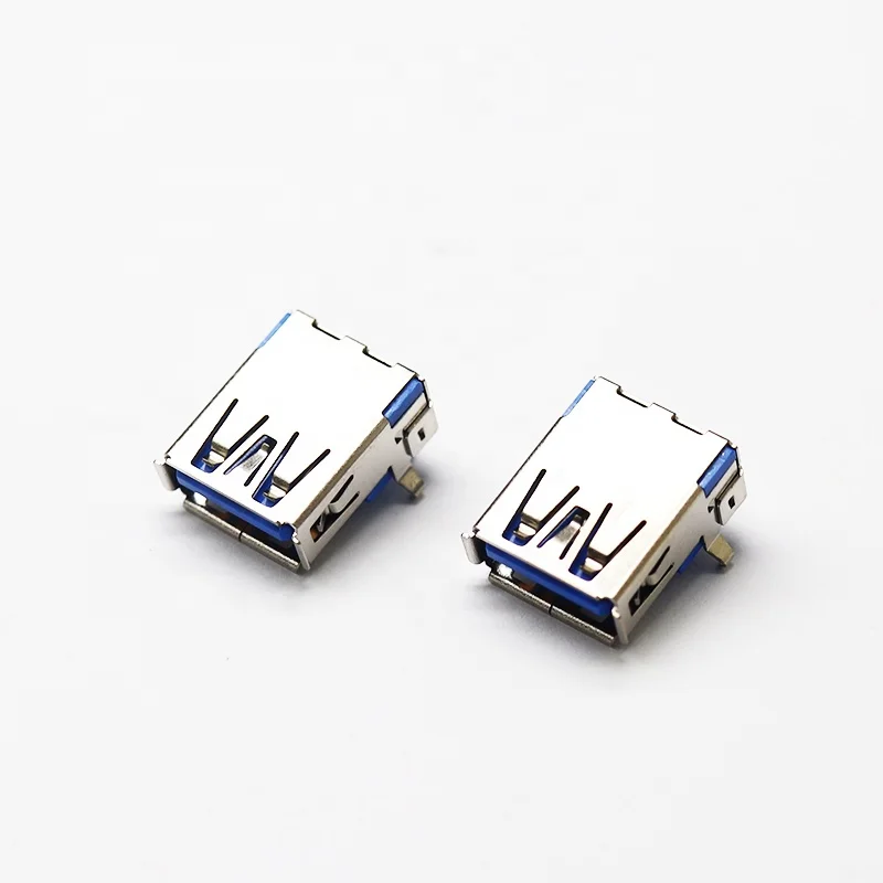 3.0 female terminal 90 degree 9 pin micro usb connector pcb