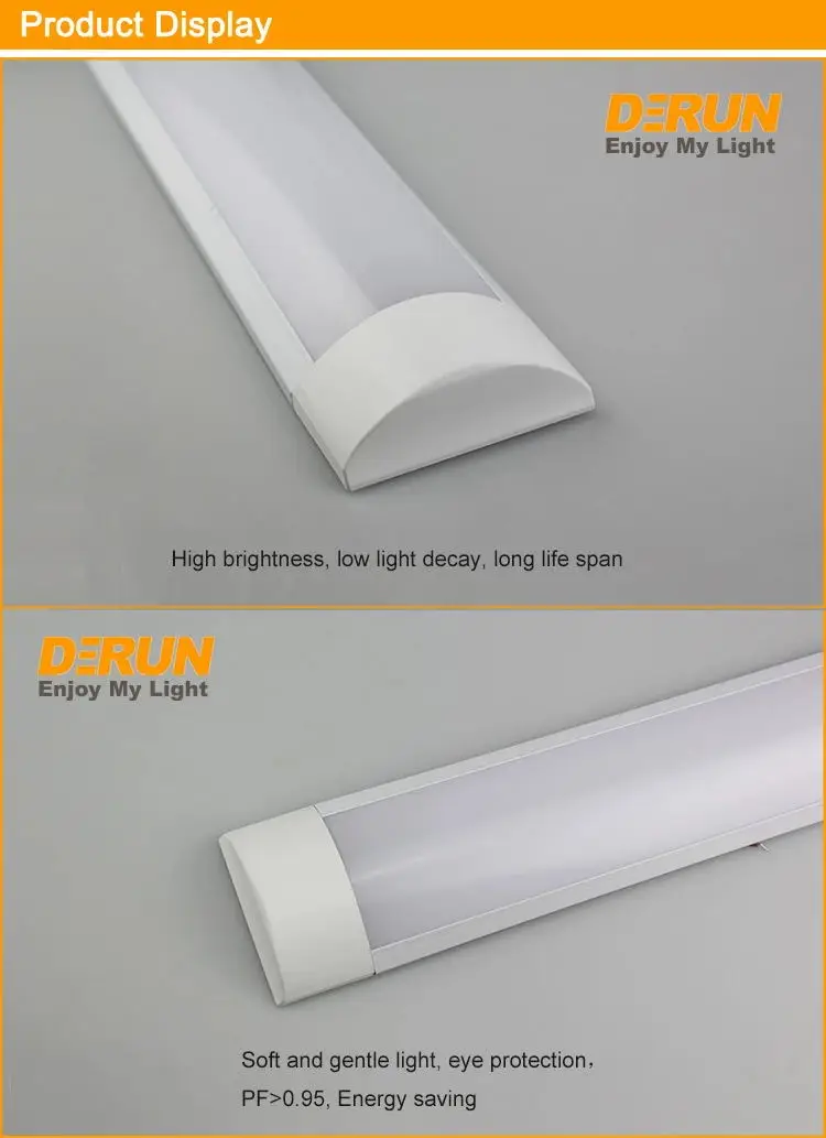 Household Led Tube Dust Proof Light Fixture 9w 18w 24w 36w 4ft Pc Led
