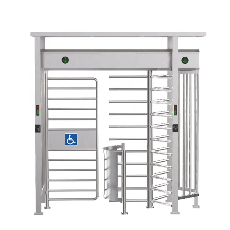 Biometric Full-height Security Turnstiles Wheelchair Accessible Access ...