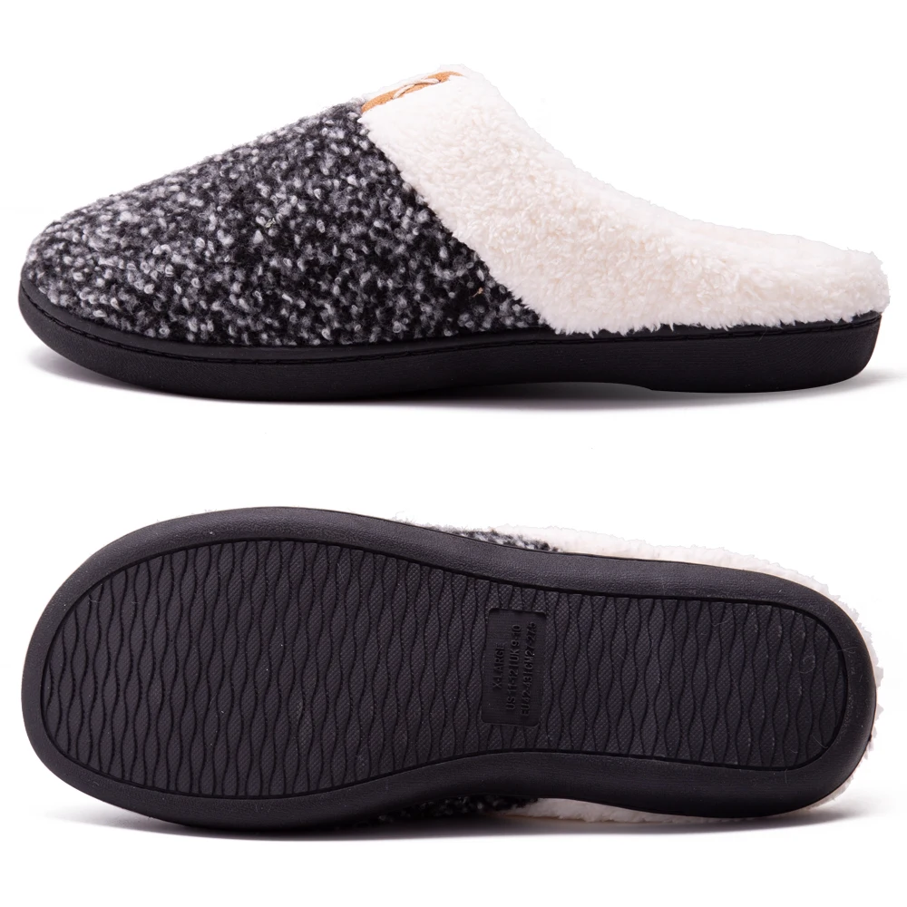 Faux Fur Mens Winter House Slipper