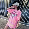 2019 Fashion Shiny Sequined For Women Festival Plus Size Hello Kitty T shirt Summer Casual Short Sleeve Shirts Female T-Shirt