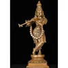Hand made bronze krishna statue for temple and home hinduism articles