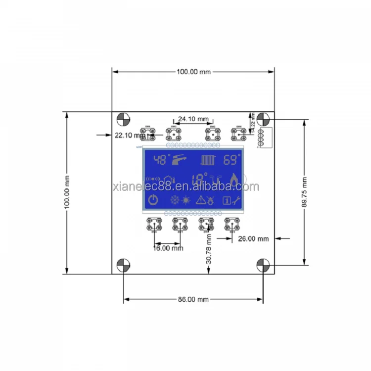 Water Heater, BP-1300, PCB, LCD - detail 4