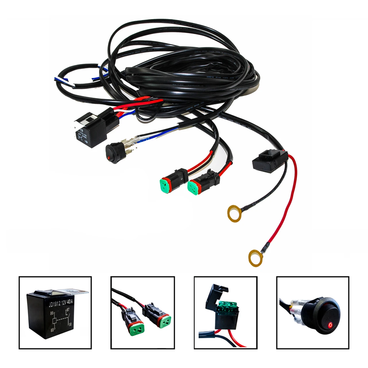 Ready To Ship Heavy Duty Dual Output 2pin Offroad Automobile Lighting