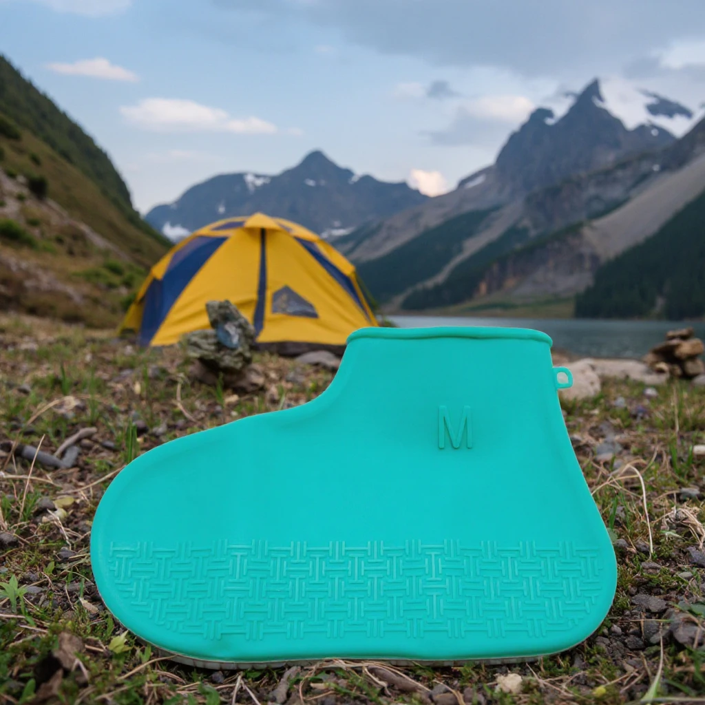 Portable Silicone Waterproof Rain Boots for Camping Rain Gear details