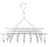 Wholesale 4MM bold square 36 clip / stainless steel hanger socks holder / windproof drying rack