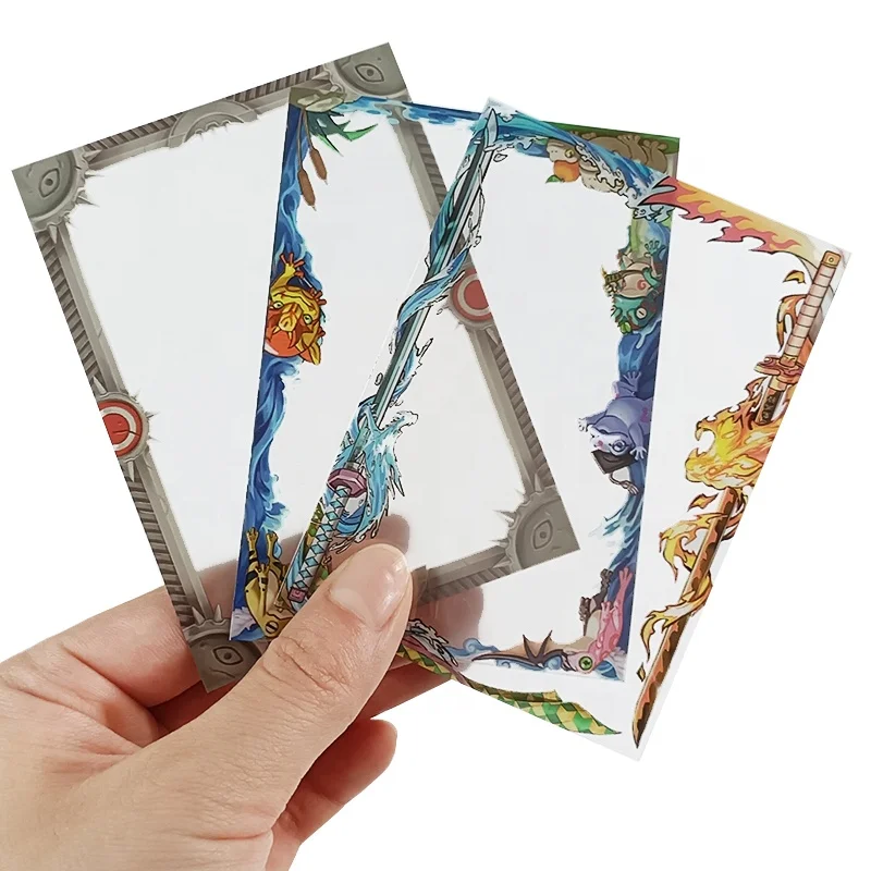 custom card sleeves yugioh 15PCS/50PCS/60PCS/70PCS HD Custom Card Sleeves/ YGO/ PTCG Anime Card Sleeves Board Game Cards Protector for Trading Cards Gift