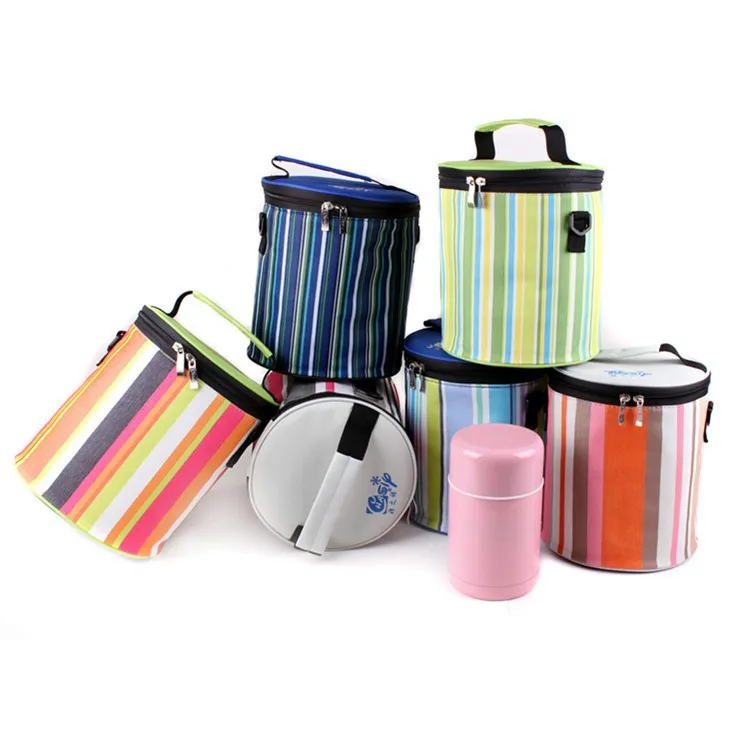 retro round insulated lunch box