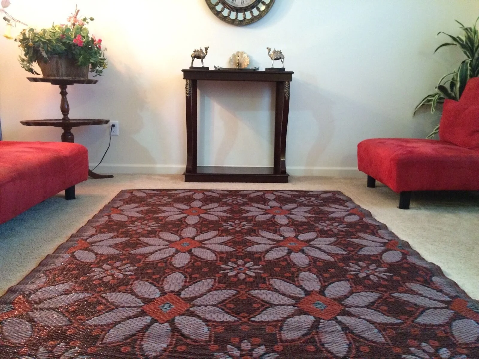 Indoor Outdoor Plastic Straw Patio Rug Rv Mat Camping Reversible Mat