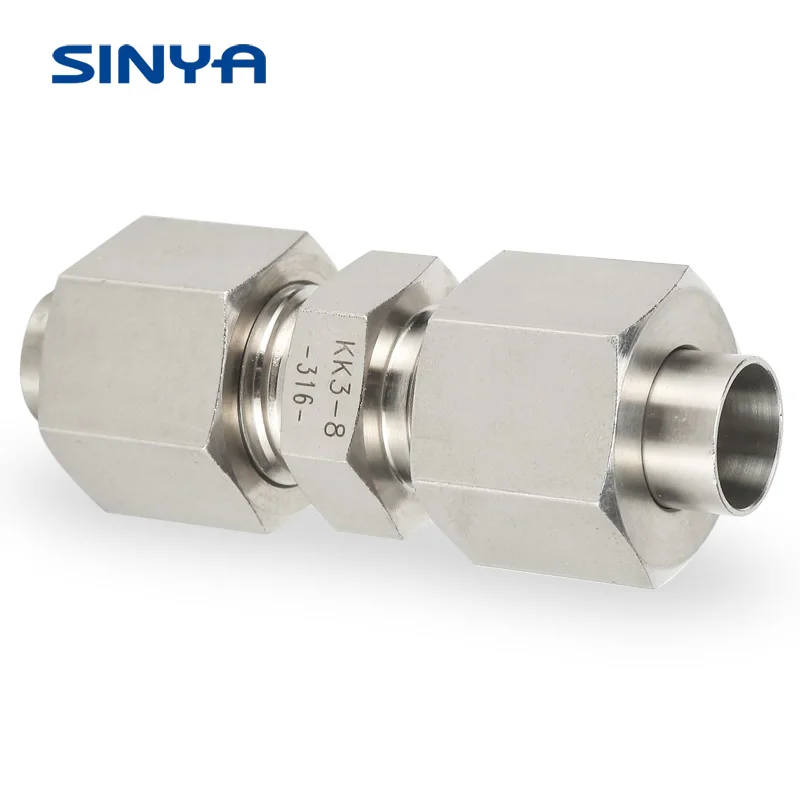 Jic Flare Fitting Tube Connection Male Straight 316 Stainless Steel
