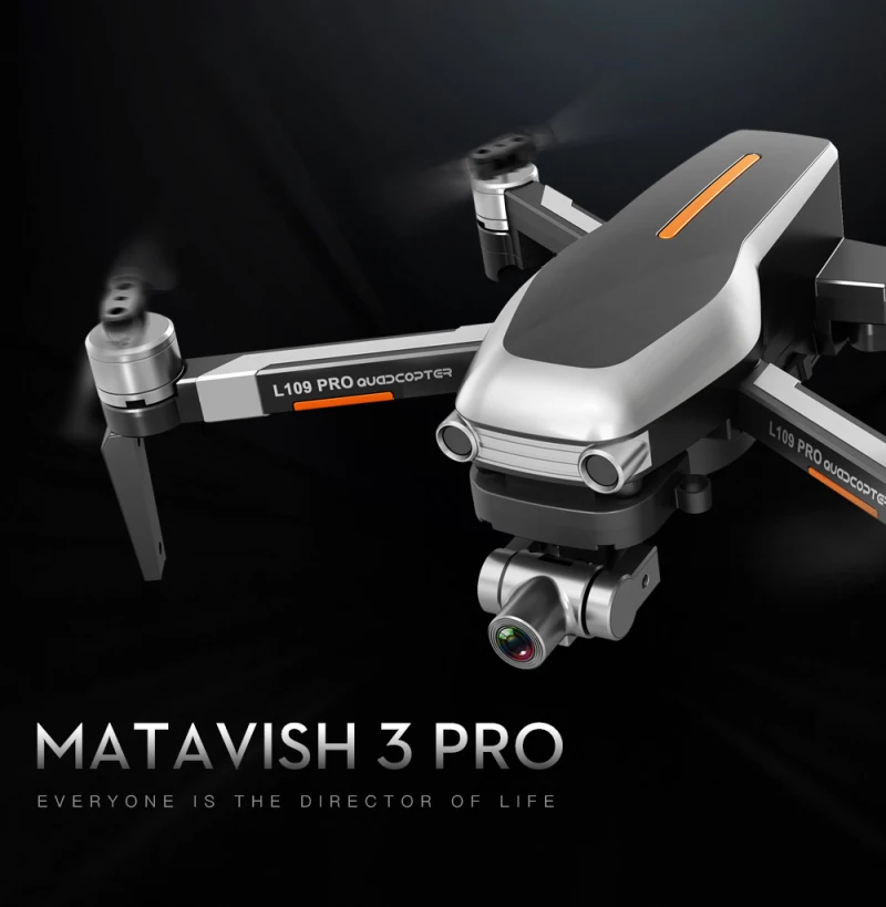 L109 Pro GPS Profissional Drone with HD 4K Camera 2-Axis Anti-Shake Self-Stabilizing Gimbal 5G WiFi FPV RC Quadcopter Helicopter