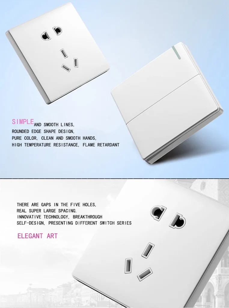 Best Selling Wholesale 13A 1 2 3 4 Gang 1 2Way 2 Gang Uk Universal Wall Light Switched Socket With Led Indicator - ANKUX.COM