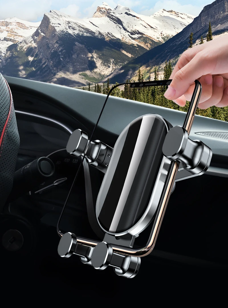 自动夹紧无线车载充电器风口安装车载支架 - buy 无线车载充电器支架