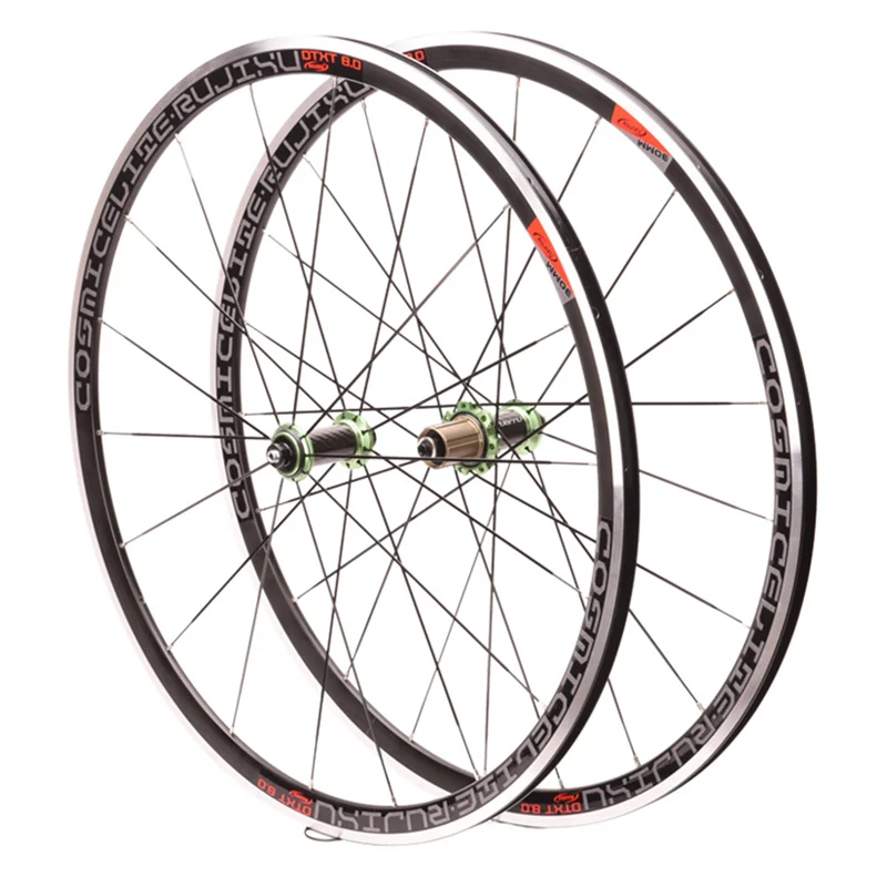 RUJIXU 700C Road Bike Wheelset - Aluminum Alloy 30mm Clincher with