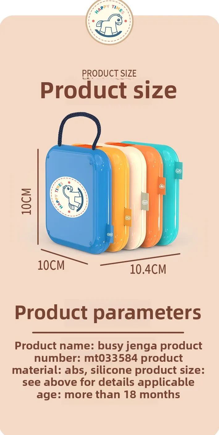 Montessori busy board baby activity cube fine motor skills sensory folding puzzle educational toys for toddlers