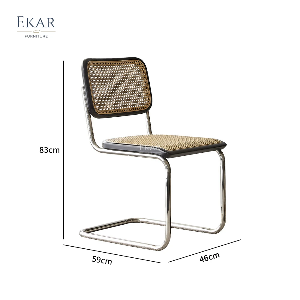 product ekar furniture unique design nordic wood and cane furniture dining room rattan dining chairs-64