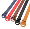 Wholesale Casual Jeans Custom Women's PU Cheap Leather Belt with Adjustable Buckle