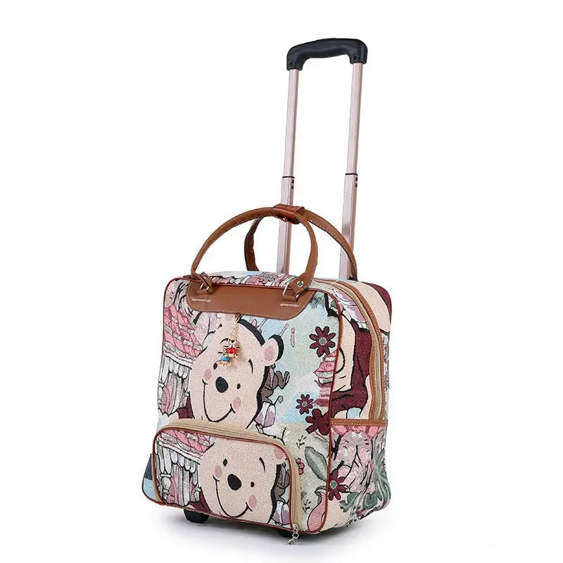 Unisex lightweight travel luggage bag airport compass luggage trolley bag