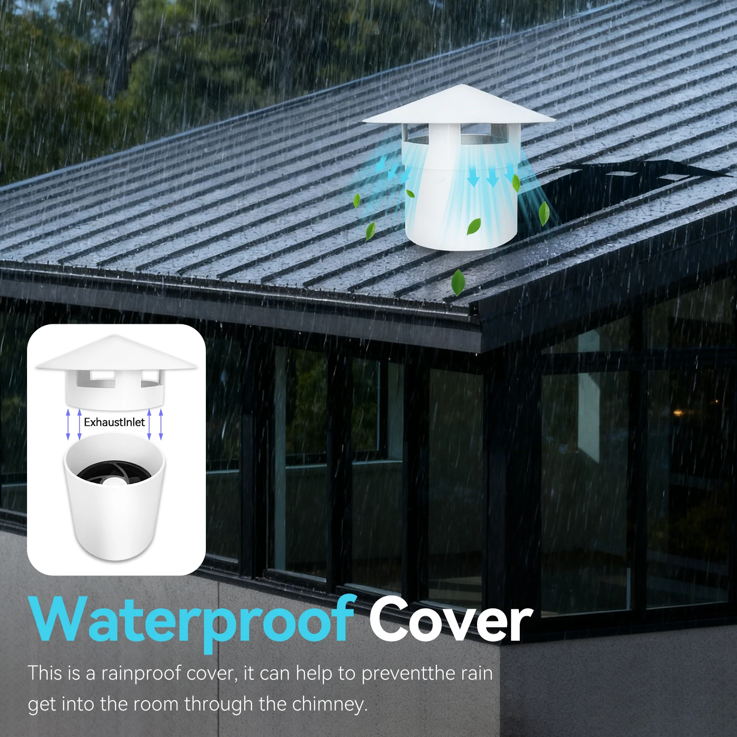 Solar Roof Exhaust Fanw, Fan-15W, Waterproof, Brushless, Axial - detail 22