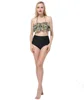 2019 Explosion Black And White Hollow Out Split Two Piece Set Fashion Women Sexy Swimwear Bikini Sport