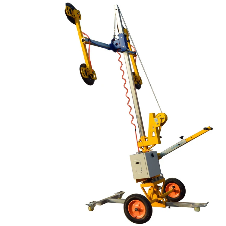 200kg Glass Vacuum Handling Trolley Manual Glass Lifting Equipment With