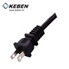 American 110v plug 2 pin flat connector ac plug with cables