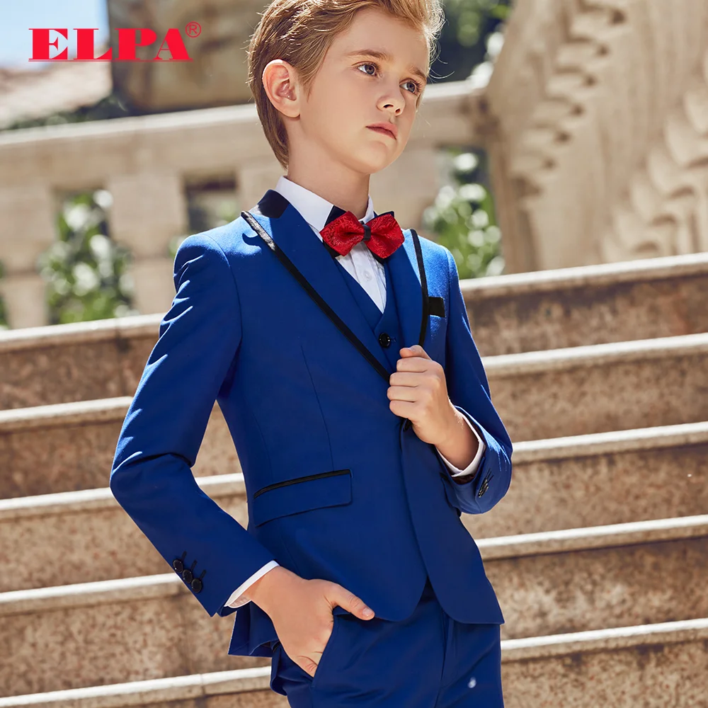 
ELPA slim fit new fancy designer 3 piece kids party occasion dress formal suits for boys 