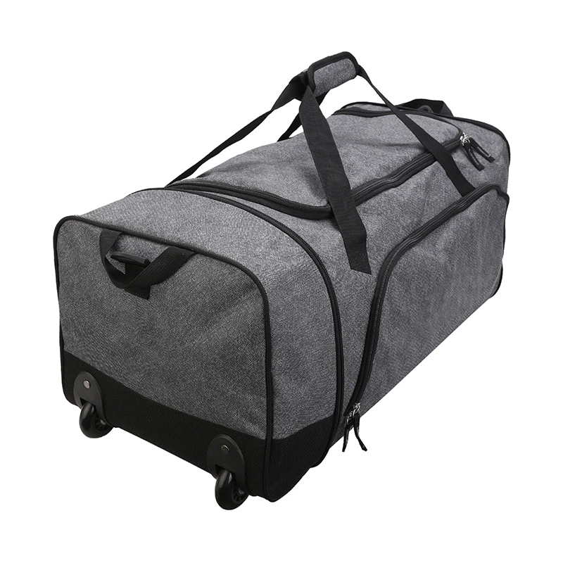 Wheeled Travel Large Rolling Folding Duffle Bag For Travel Packable