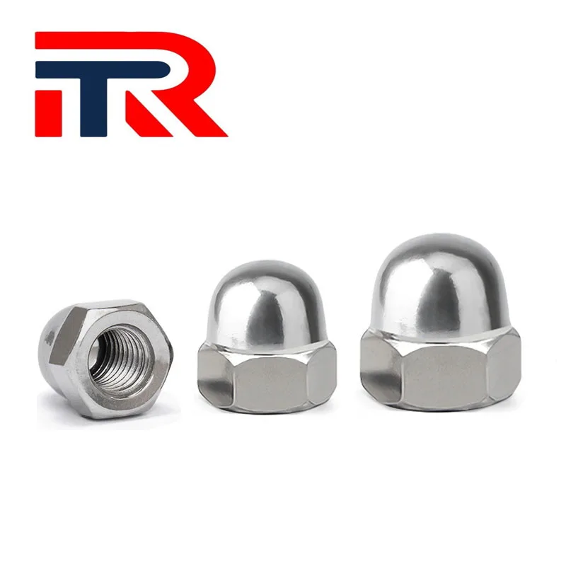 Din1587 Hexagon Acorn Nuts Stainless Steel 304 316 Acorn Nuts Hexagon Domed Cap Nuts Fasteners