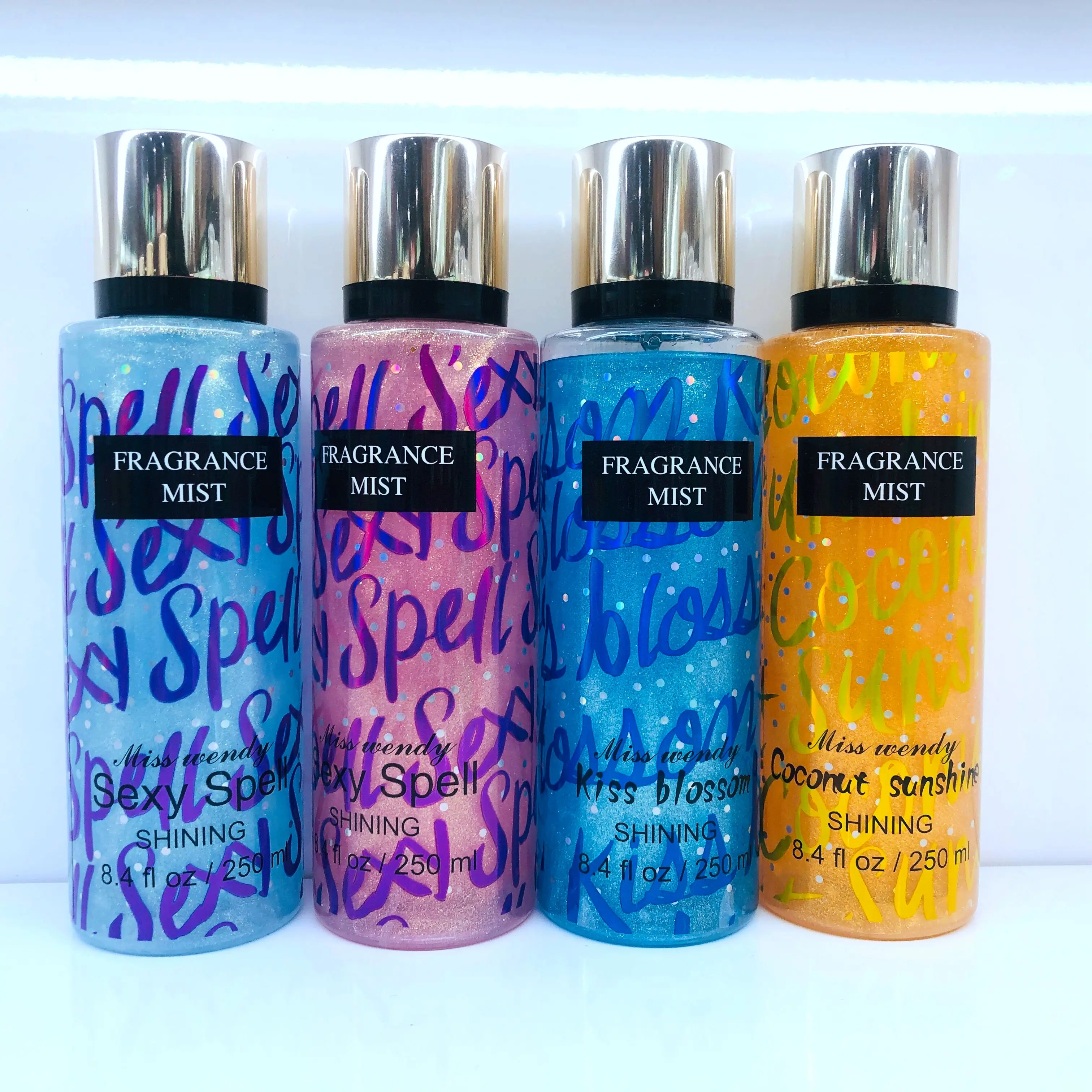 
Miss Wendy lasting fragrance body mist perfume shiny body perfume lady fragrance deodorant body spray 