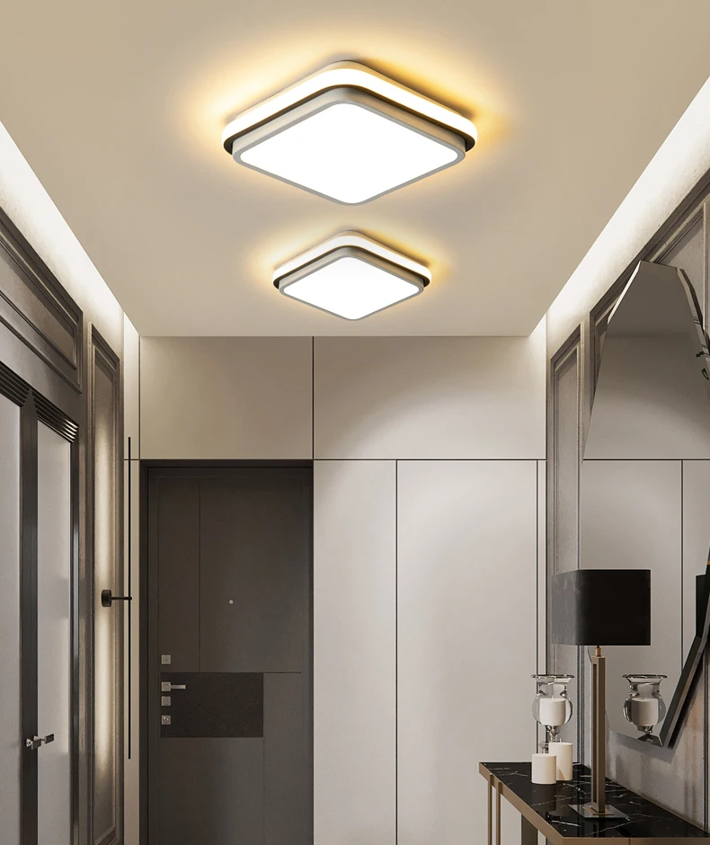 Modern LED Aisle Corridor Entryway Balcony Bedroom Light Tmall Genie Ceiling Light Simple Design with Stainless Steel Base factory