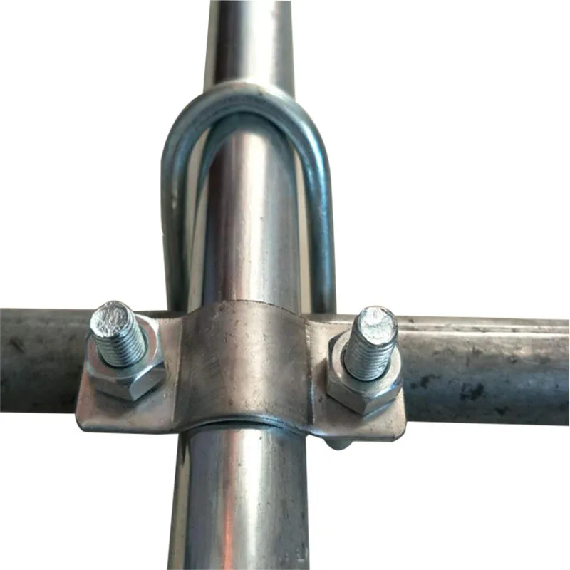 Stainless Steel/galvanized Iron U Type Snap Pipe Clamp Cross Clamp