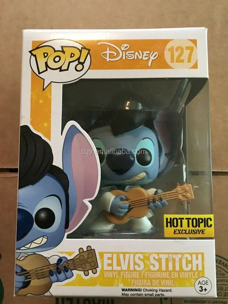 funko#pop Elvis stitch Playing Guitar 10cm Collectible Figure Toys Gifts 